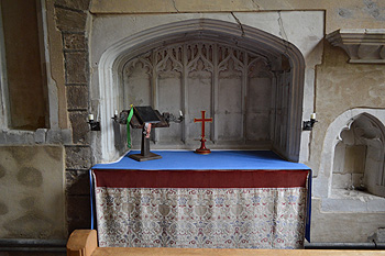 South transept altar September 2014